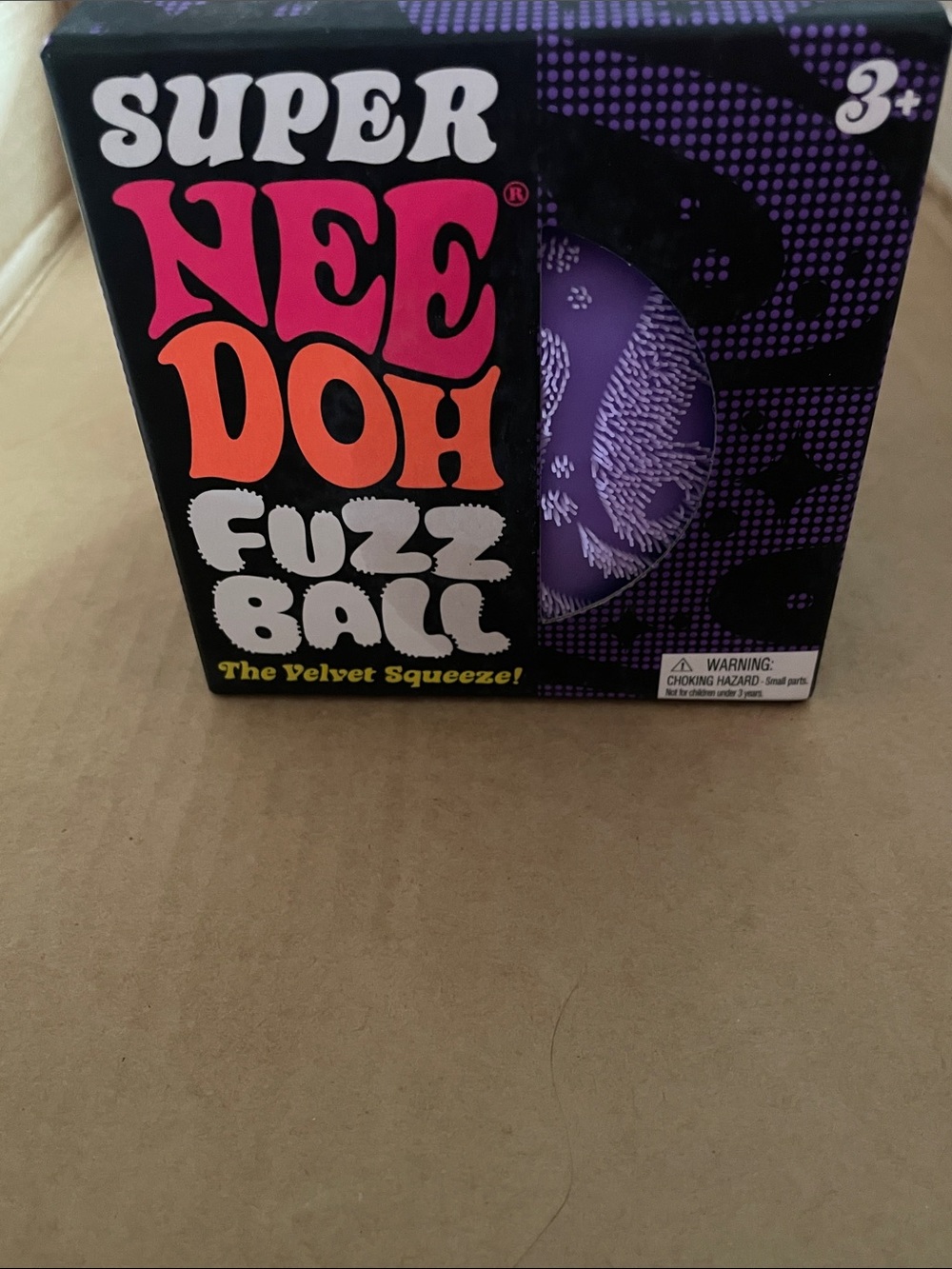 Viral NeeDoh Super Fuzz Ball Velvet Squeeze - Purple